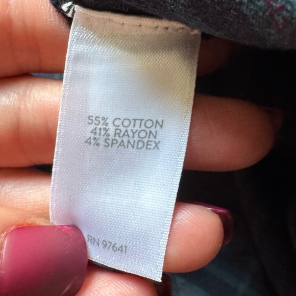 J. Jill Tartan Black and Green Plaid Trousers - Picture 4 of 8